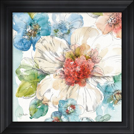 Framed Summer Bloom III Print