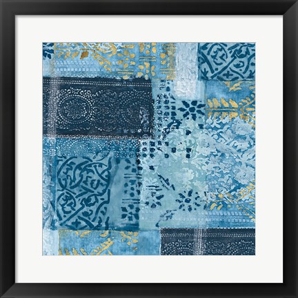 Framed Alhambra II Indigo Print