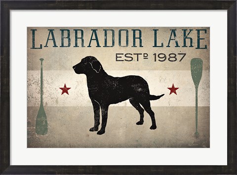 Framed Labrador Lake Print