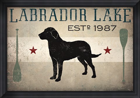 Framed Labrador Lake Print
