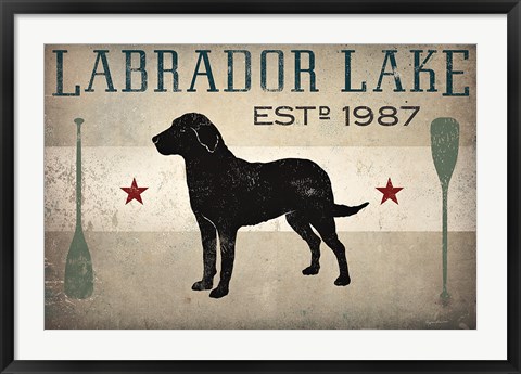 Framed Labrador Lake Print