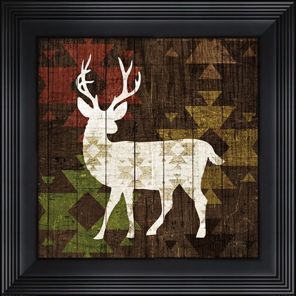 Framed Southwest Lodge - Deer I Print