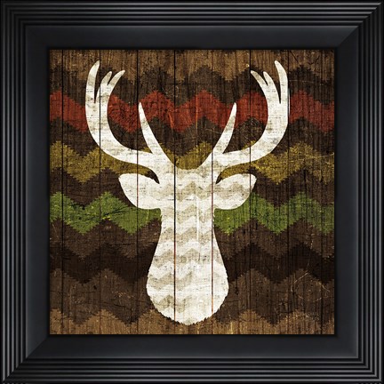 Framed Southwest Lodge - Deer II Print