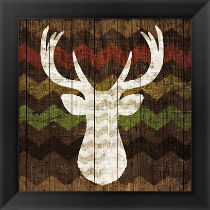 Framed Southwest Lodge - Deer II Print