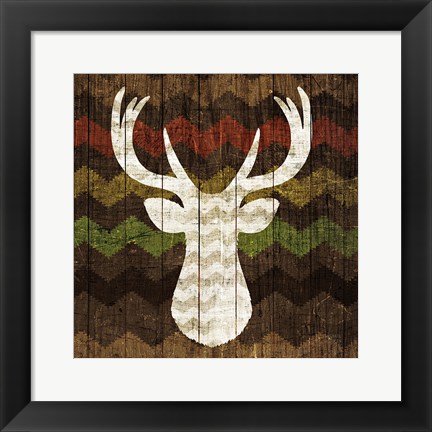 Framed Southwest Lodge - Deer II Print