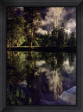 Framed Giant El Capitan reflection, Yosemite National Park, California Print