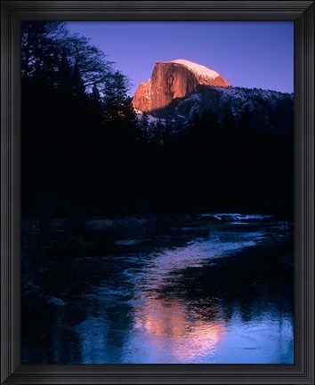 Framed Half Dome, Merced River, Yosemite, California Print
