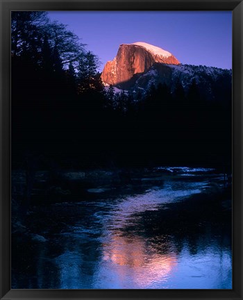 Framed Half Dome, Merced River, Yosemite, California Print