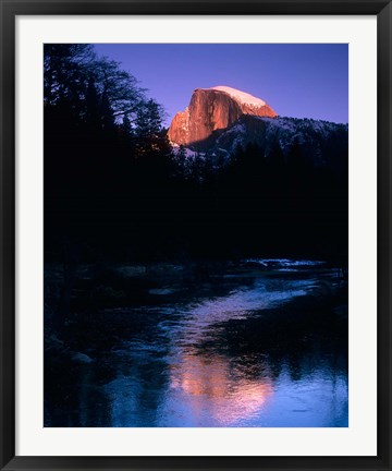 Framed Half Dome, Merced River, Yosemite, California Print