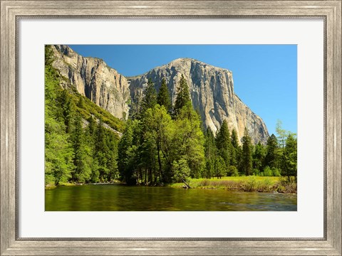 Framed Merced River on the Valley Floor, Yosemite NP, California Print