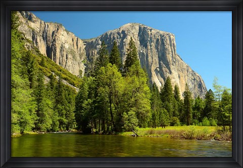Framed Merced River on the Valley Floor, Yosemite NP, California Print