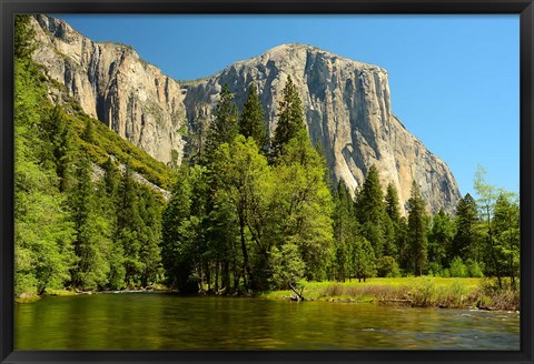 Framed Merced River on the Valley Floor, Yosemite NP, California Print