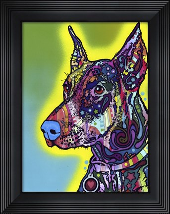 Framed Doberman Print