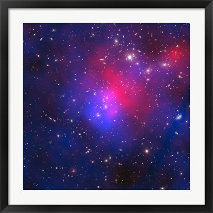 Framed Pandora&#39;s Cluster - Abell 2744 Print