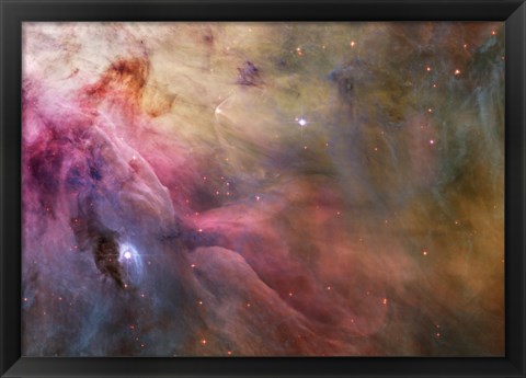 Framed Abstract Art Found in the Orion Nebula Print