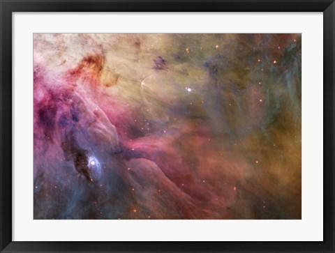 Framed Abstract Art Found in the Orion Nebula Print