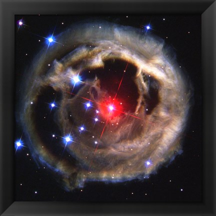 Framed Light Echo From Star V838 Monocerotis - December 17, 2002 Print