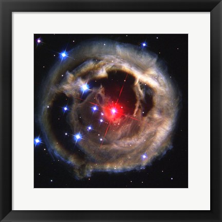 Framed Light Echo From Star V838 Monocerotis - December 17, 2002 Print