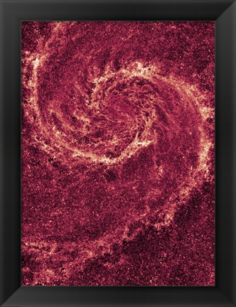 Framed Hubble NICMOS Infrared Image of M51 Print