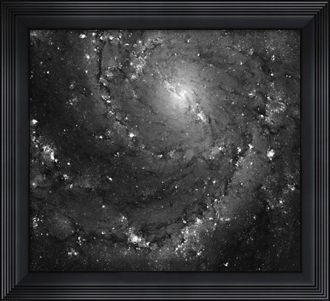Framed Hubble Space Telescope Imaging of Hot Gas and Star Birth in M101 Print