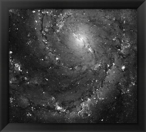 Framed Hubble Space Telescope Imaging of Hot Gas and Star Birth in M101 Print