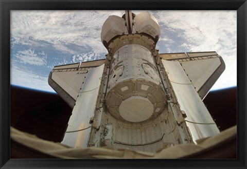 Framed Harmony Node in Space Shuttle Discovery&#39;s Cargo Bay Print