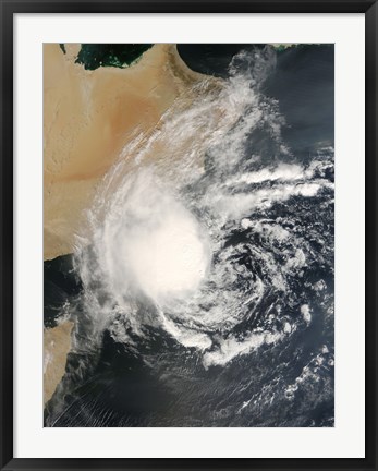 Framed Unnamed Tropical Cyclone Approaching the Arabian Peninsula Print