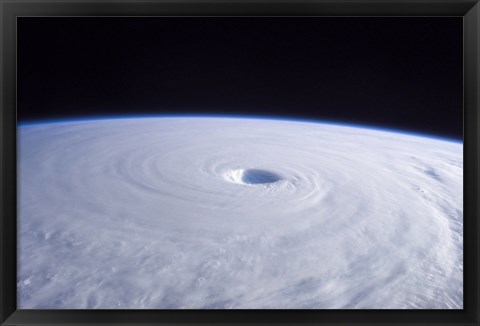 Framed Typhoon Nabi Print