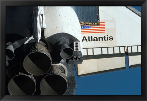 Framed Space Shuttle Atlantis Print