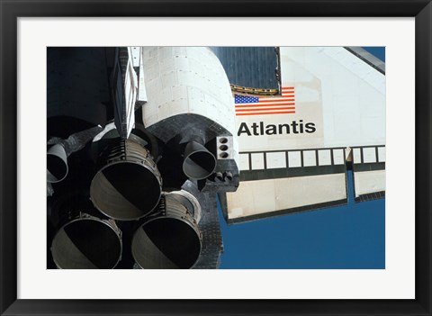 Framed Space Shuttle Atlantis Print