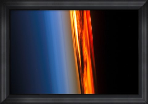 Framed Atmosphere and a Setting Sun Print