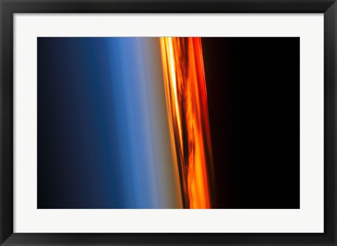 Framed Atmosphere and a Setting Sun Print