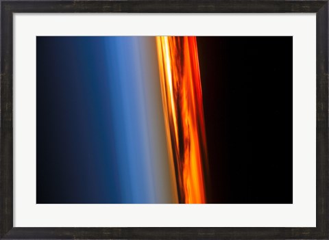 Framed Atmosphere and a Setting Sun Print