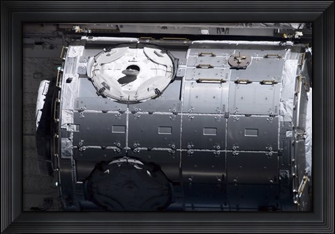Framed Harmony Node in the Payload Bay of Space Shuttle Discovery Print