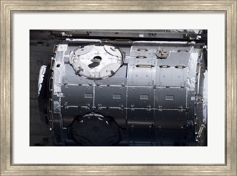 Framed Harmony Node in the Payload Bay of Space Shuttle Discovery Print