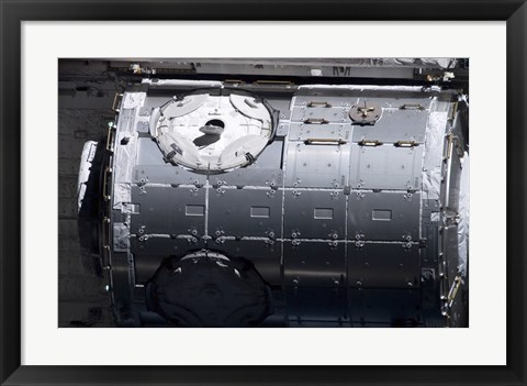 Framed Harmony Node in the Payload Bay of Space Shuttle Discovery Print