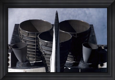 Framed Space Shuttle Discovery's Tail Section Print