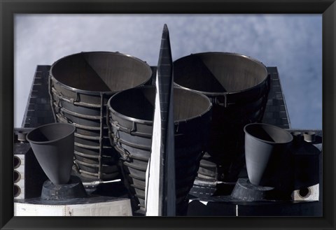 Framed Space Shuttle Discovery&#39;s Tail Section Print