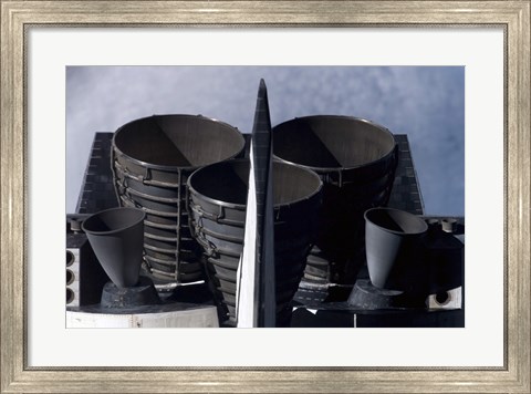 Framed Space Shuttle Discovery&#39;s Tail Section Print