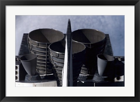 Framed Space Shuttle Discovery&#39;s Tail Section Print