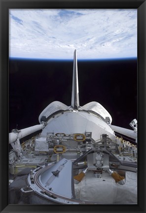 Framed Space Shuttle Discovery&#39;s Cargo Bay Print