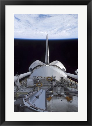 Framed Space Shuttle Discovery&#39;s Cargo Bay Print