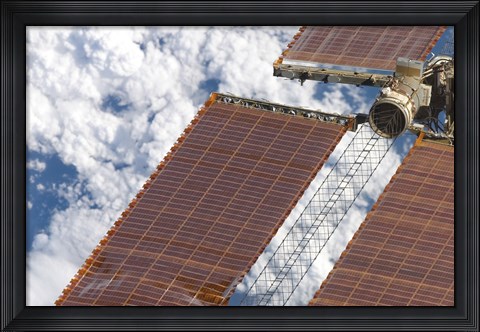 Framed Repaired Solar Array on the International Space Station Print