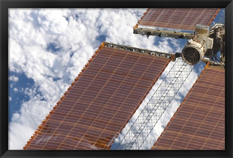 Framed Repaired Solar Array on the International Space Station Print