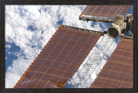Framed Repaired Solar Array on the International Space Station Print