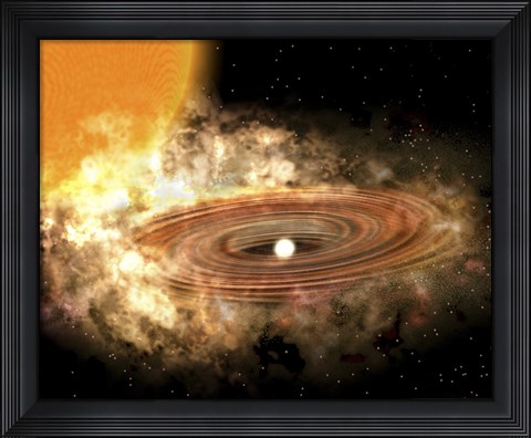 Framed Accretion Disk Around the Binary Star System WZ Sge Print