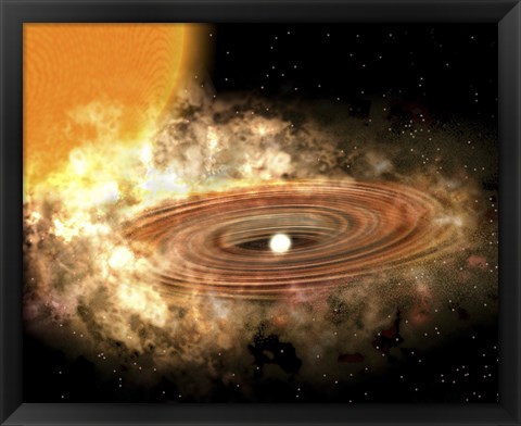 Framed Accretion Disk Around the Binary Star System WZ Sge Print