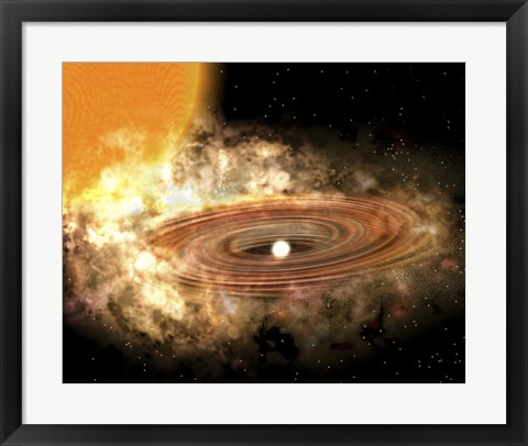 Framed Accretion Disk Around the Binary Star System WZ Sge Print