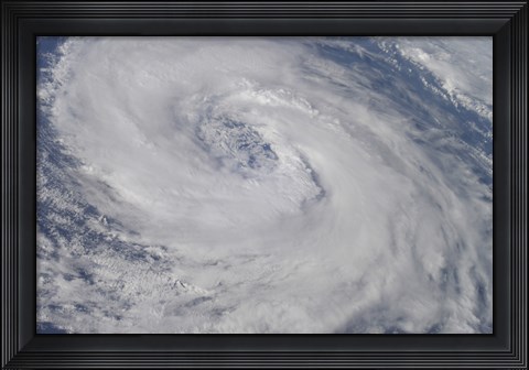 Framed Hurricane Epsilon Print