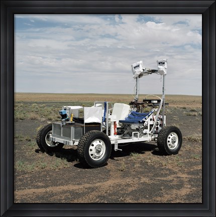 Framed View of a 1-G Lunar Rover Vehicle Print